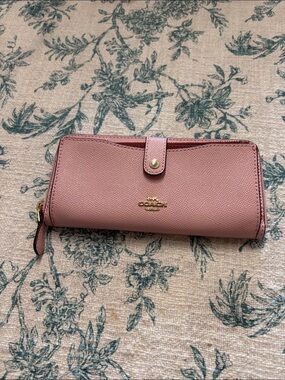 Coach Colorblock Multifunctional Wallet F25967 Blush/Terracotta $275